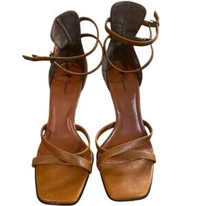 ✨Elegant Tan Strappy Heels